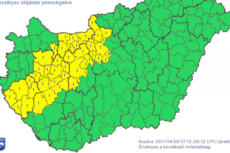 Az erős szél miatt több helyen riasztás van érvényben